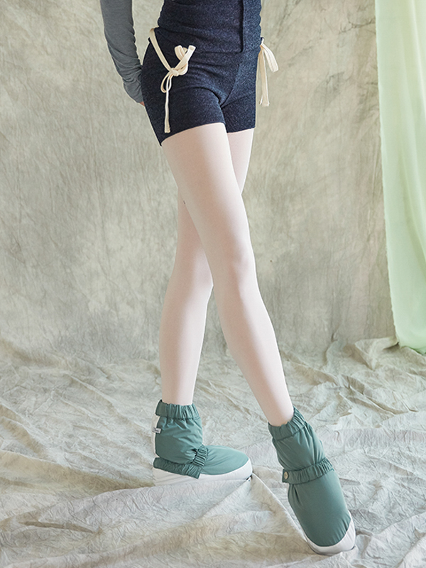 Mia Dancewear_Warm-up boots (Seagreen&White)