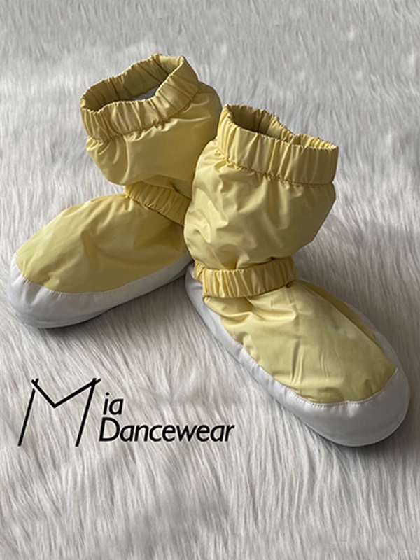 Mia Dancewear_Warm-up boots (Yellow&White)