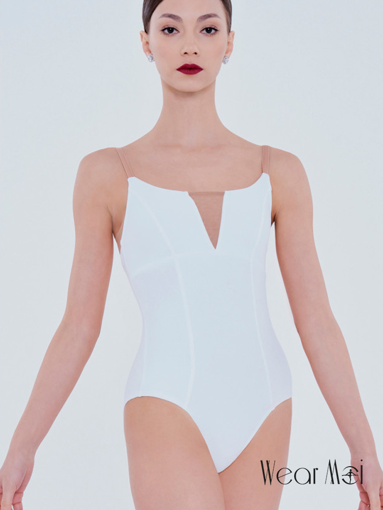 Wearmoi_Ruby Leotard(ruby)_White