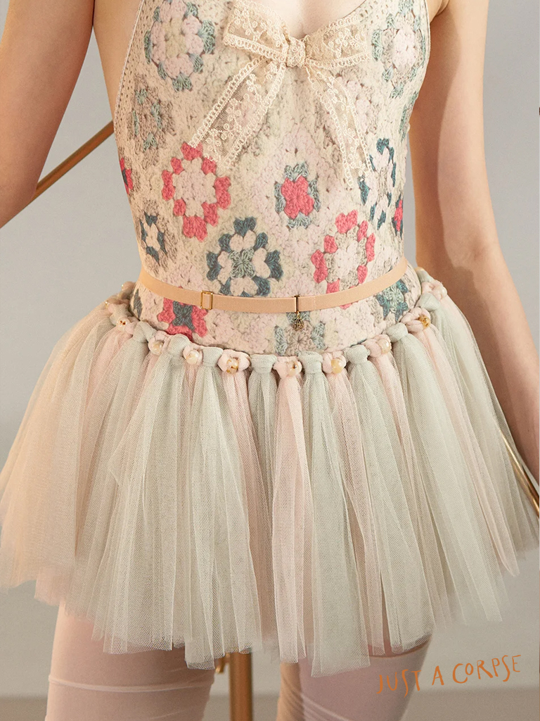 JAC_POUPEE TUTU tutu skirt with beads